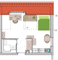 Studentenwohnung Studio 3L Grundriss