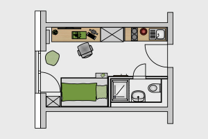 Studentenwohnung ECO S Grundriss